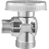 image:imageVEVOR 10 Pack Angle Stop Valve Water Shut Off Valve 12 PEX x 38 OD Compression 14 TurnChrome Plated Brass Shutoff Valves for Bathroom Kitchen Toilet Shower Plumbing10